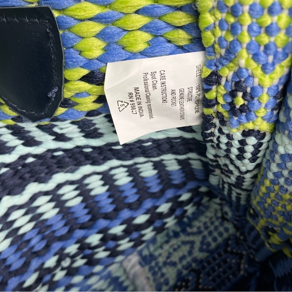 Annie Selke Fresh American woven tote - Picture 9 of 9